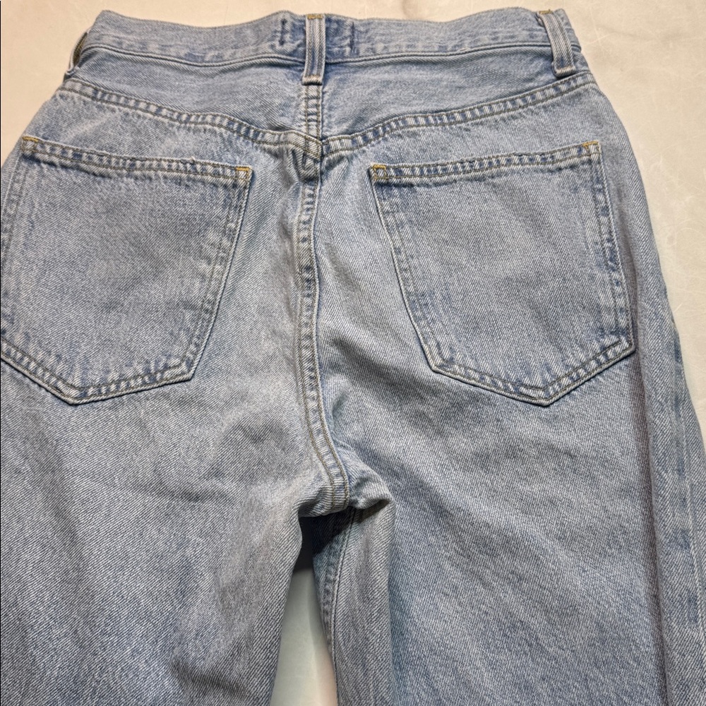 AGOLDE Criss Cross Upsized Jean Relaxed Straight Leg Light Wash - Picture 4 of 6